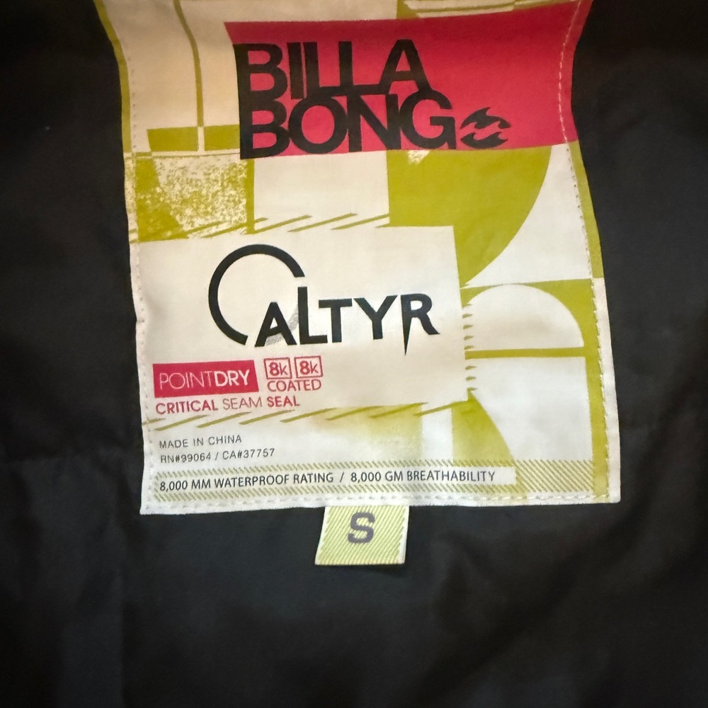BILLABONG Women‎ Jacket Snowboard Ski Waterproof Grid Print Gorpcore Small - Picture 3 of 12